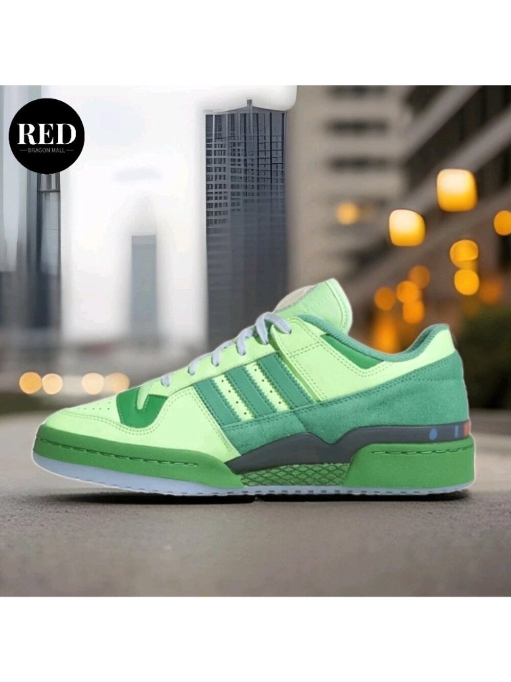 Adidas The Simpsons Forum 84 Low Cl Green Shoes JQ5290 - Men's Size 9 - Picture 4 of 15
